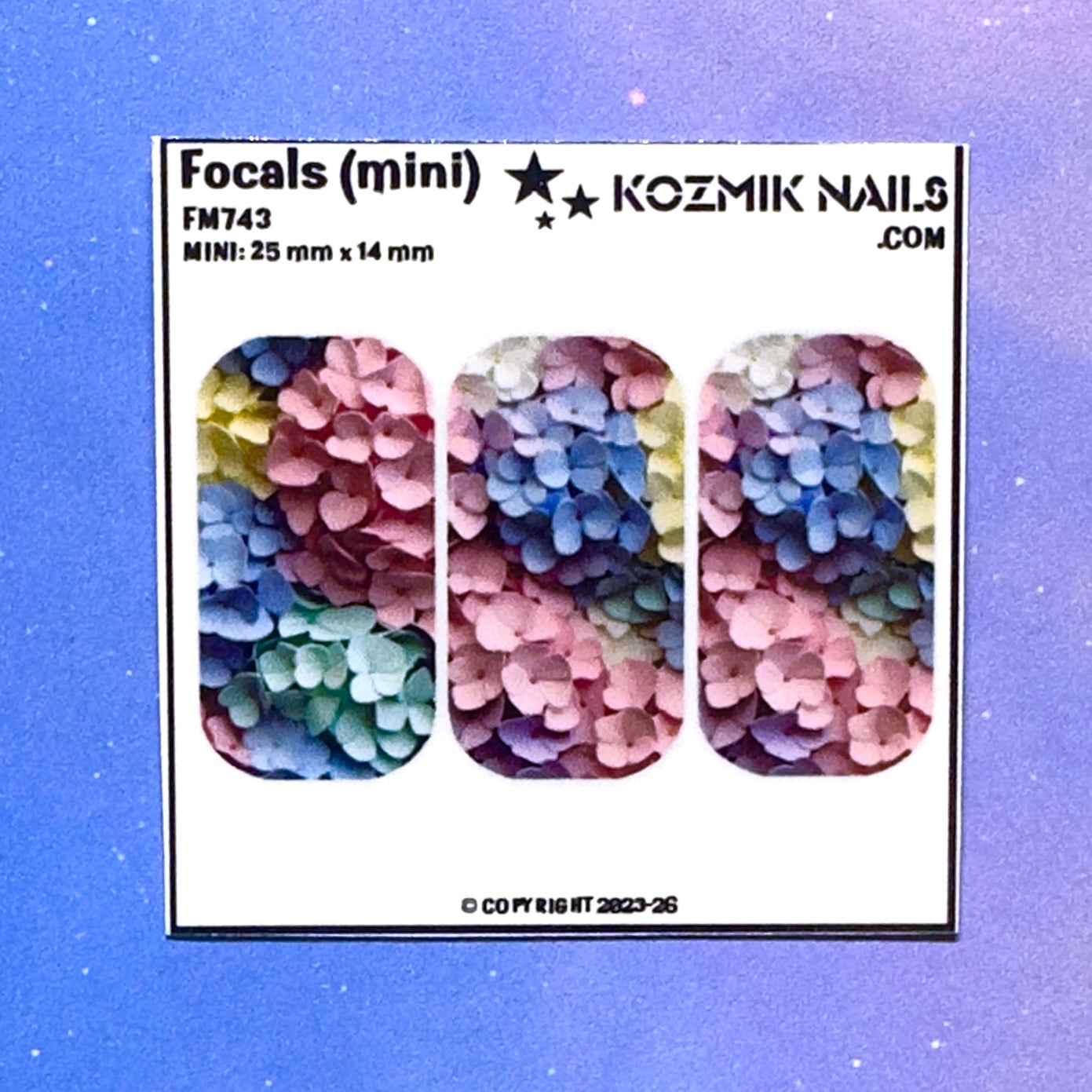 F743 Pastel Hydrangeas