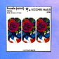 F744 Grunge Red Rose