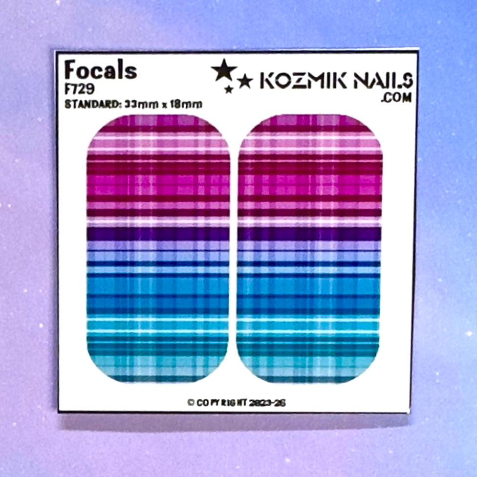 F729 Pink Purple Aqua Plaid 1