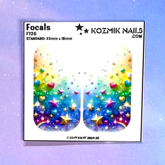 F726 Stars, Hearts & Rainbows