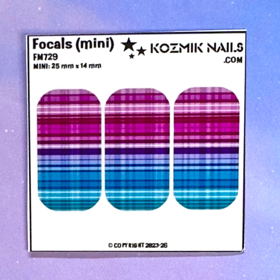 F729 Pink Purple Aqua Plaid 1