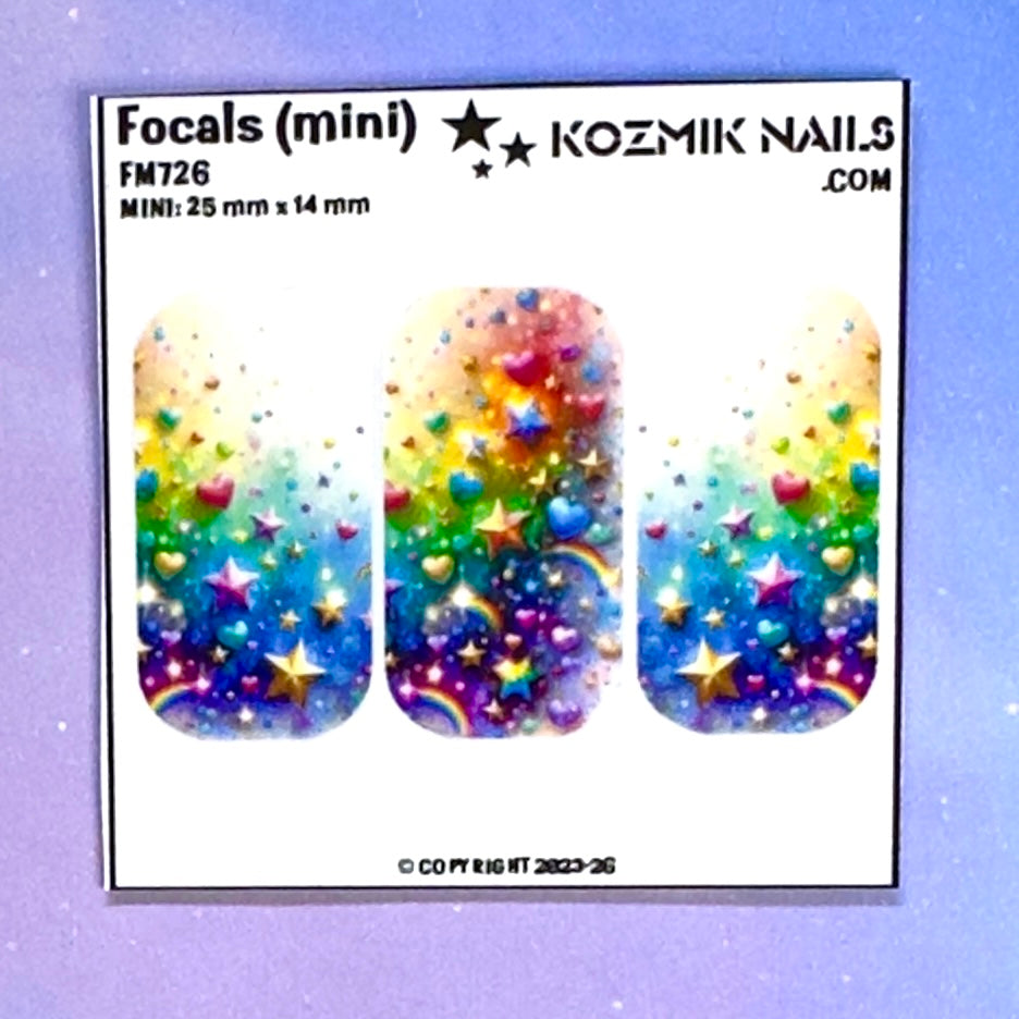 F726 Stars, Hearts & Rainbows