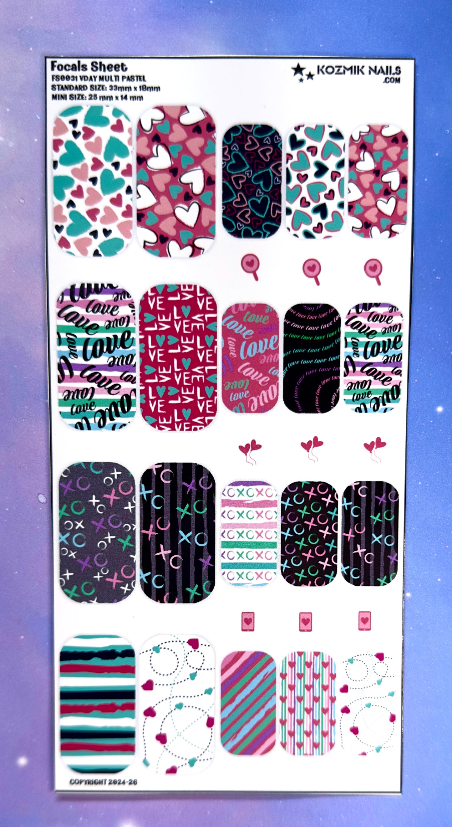 FS0031 VDay Multi Pastel