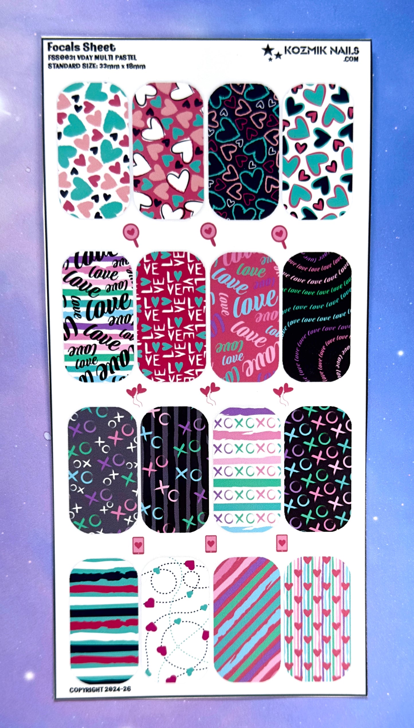 FS0031 VDay Multi Pastel