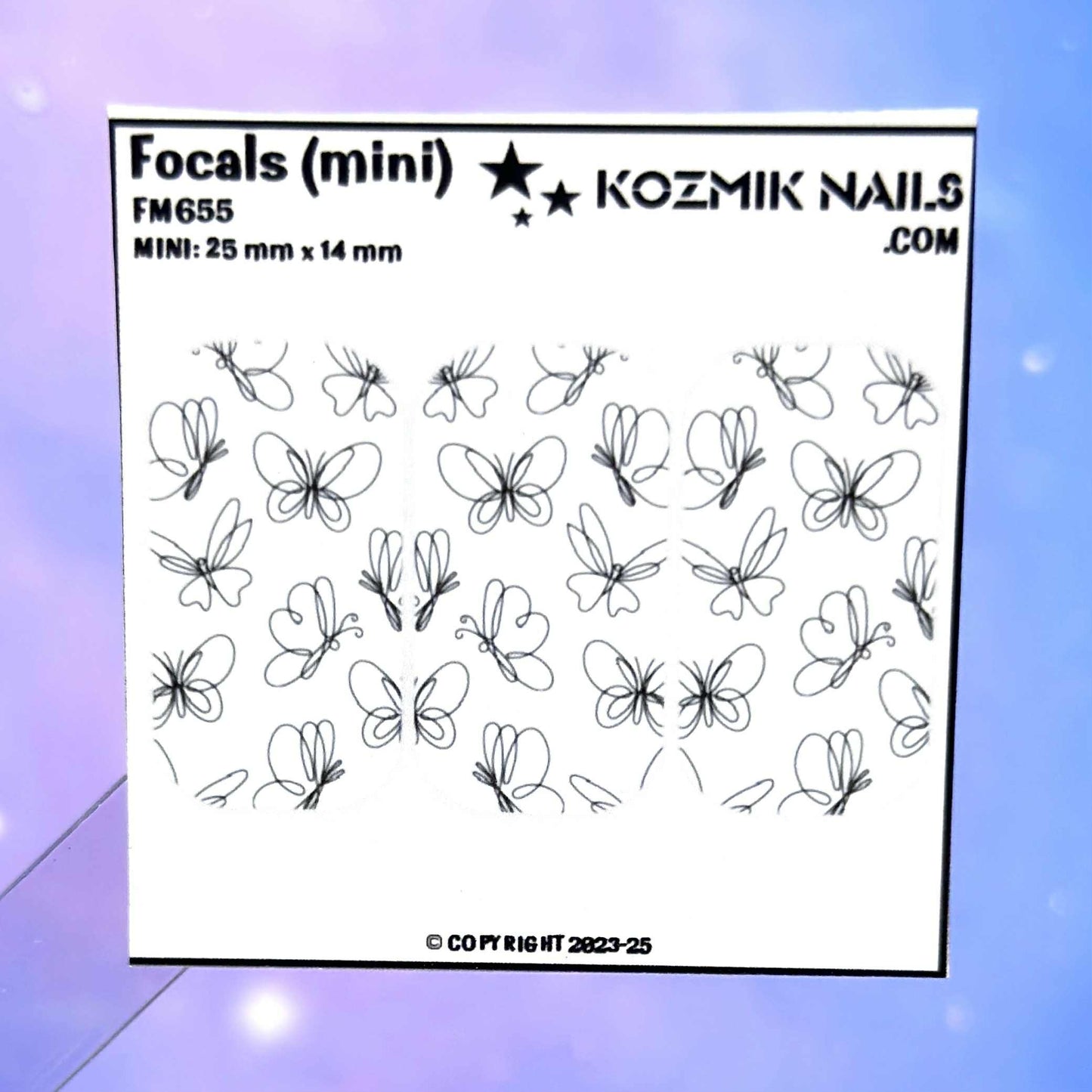 F655 Delicate Butterfly Doodles 2