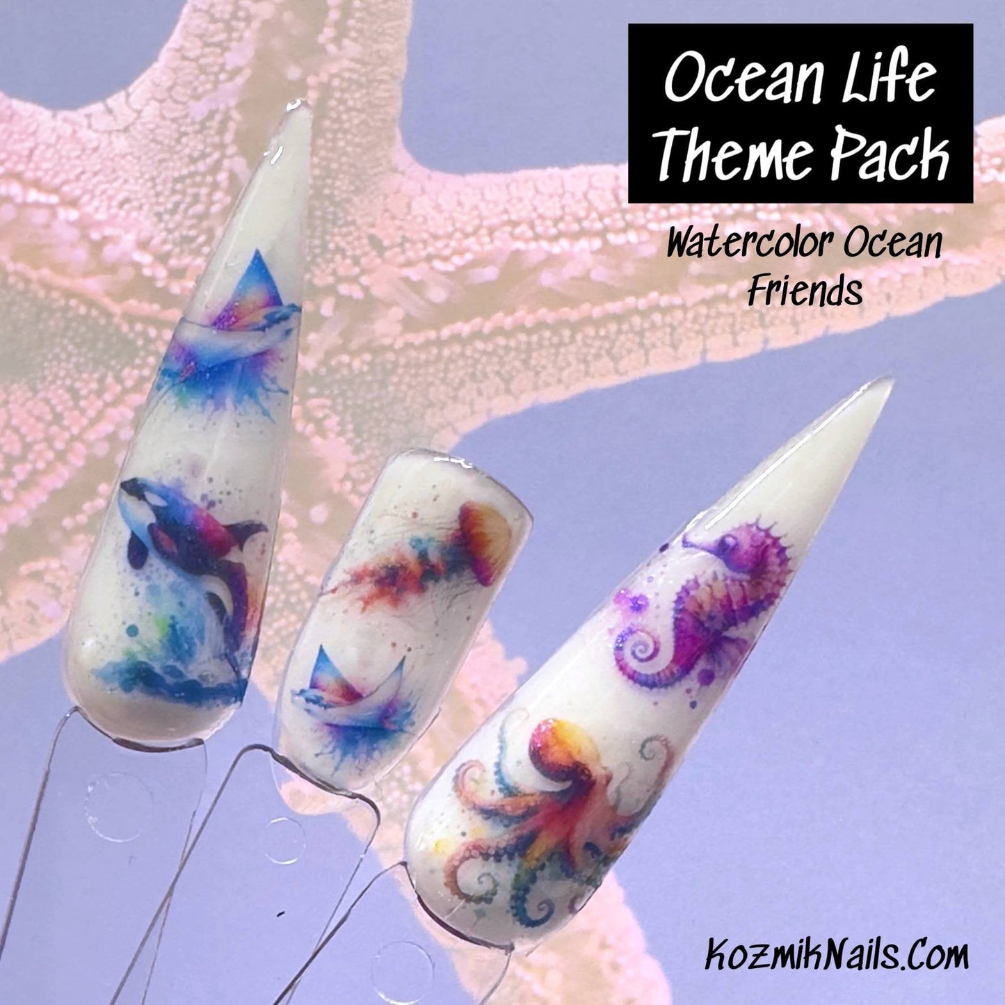 Watercolor Ocean Friends