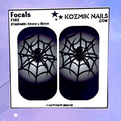 F702 Spider Web Silhouette with Spider