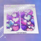 F540 Purple Watercolor Hearts