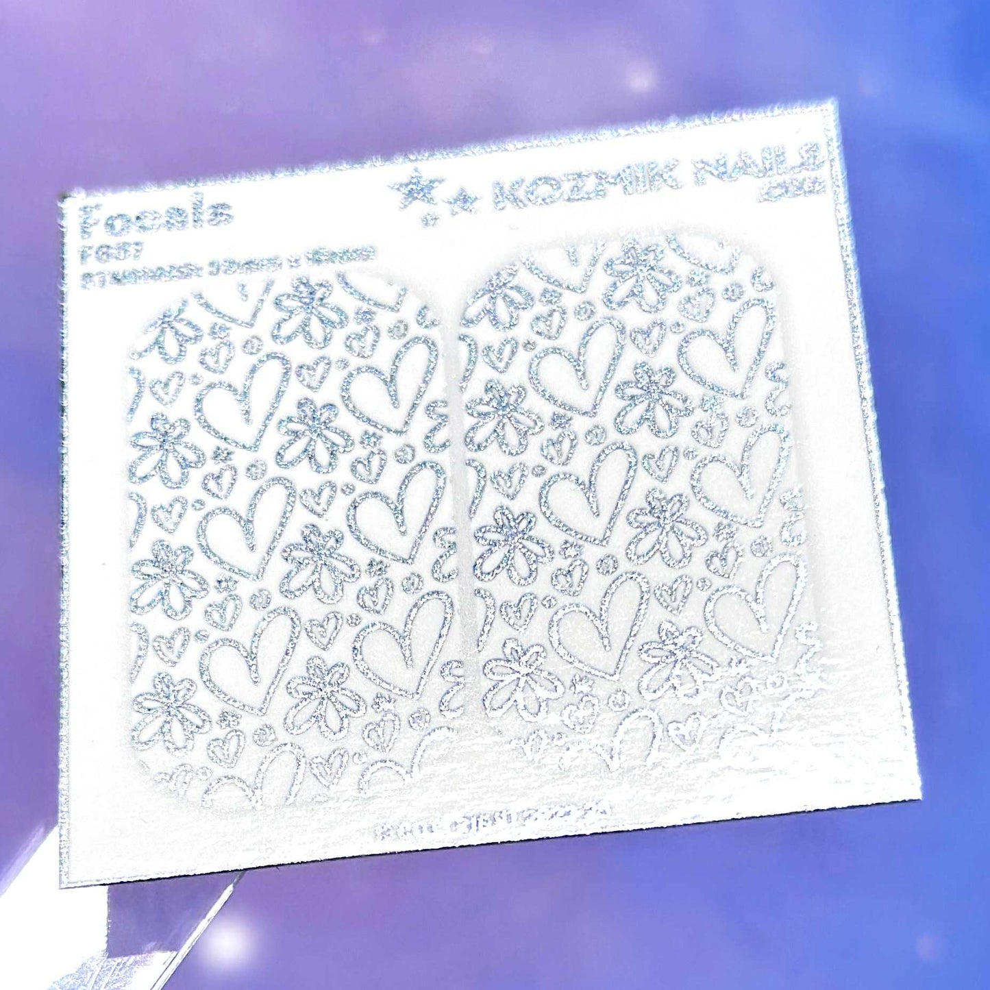 F657 Heart and Flowers Doodles