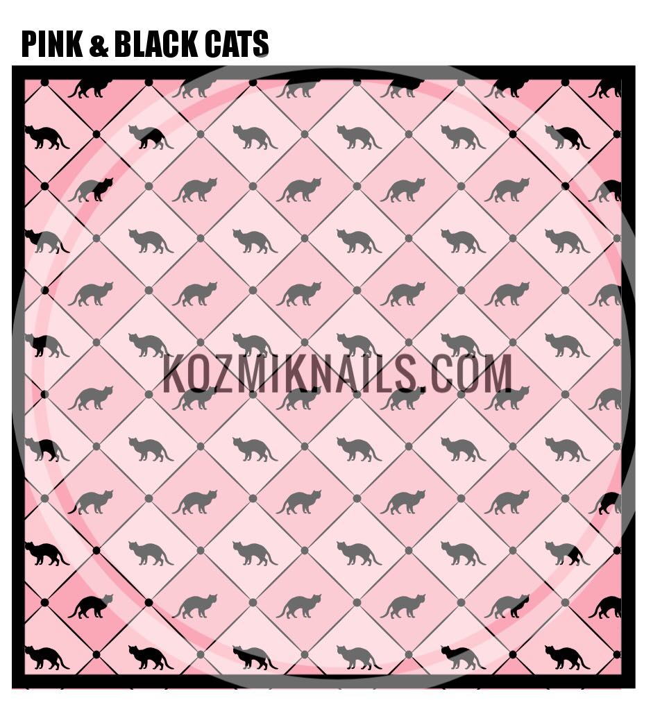 Pink & Black Cats
