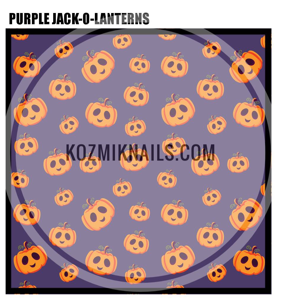 Purple Jack-O-Lanterns