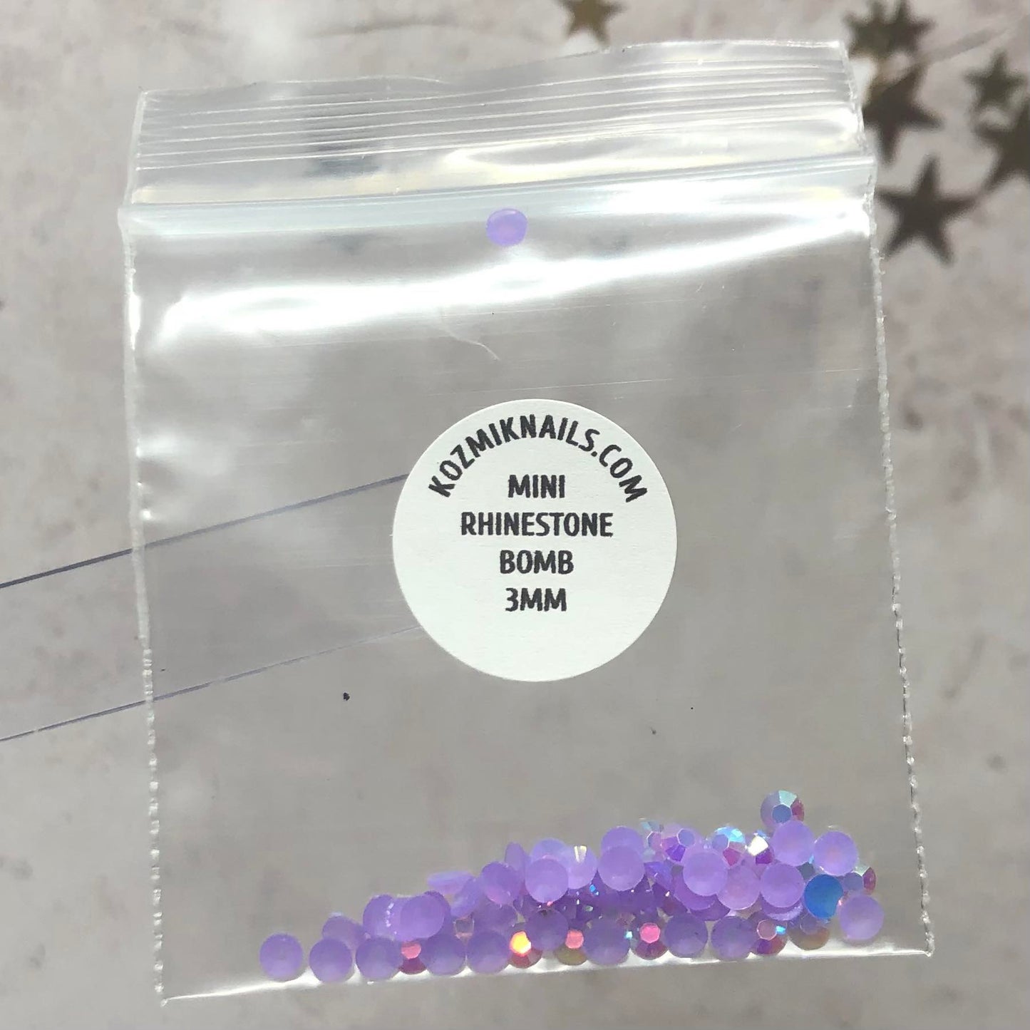 3mm Purple Jelly Rhinestones