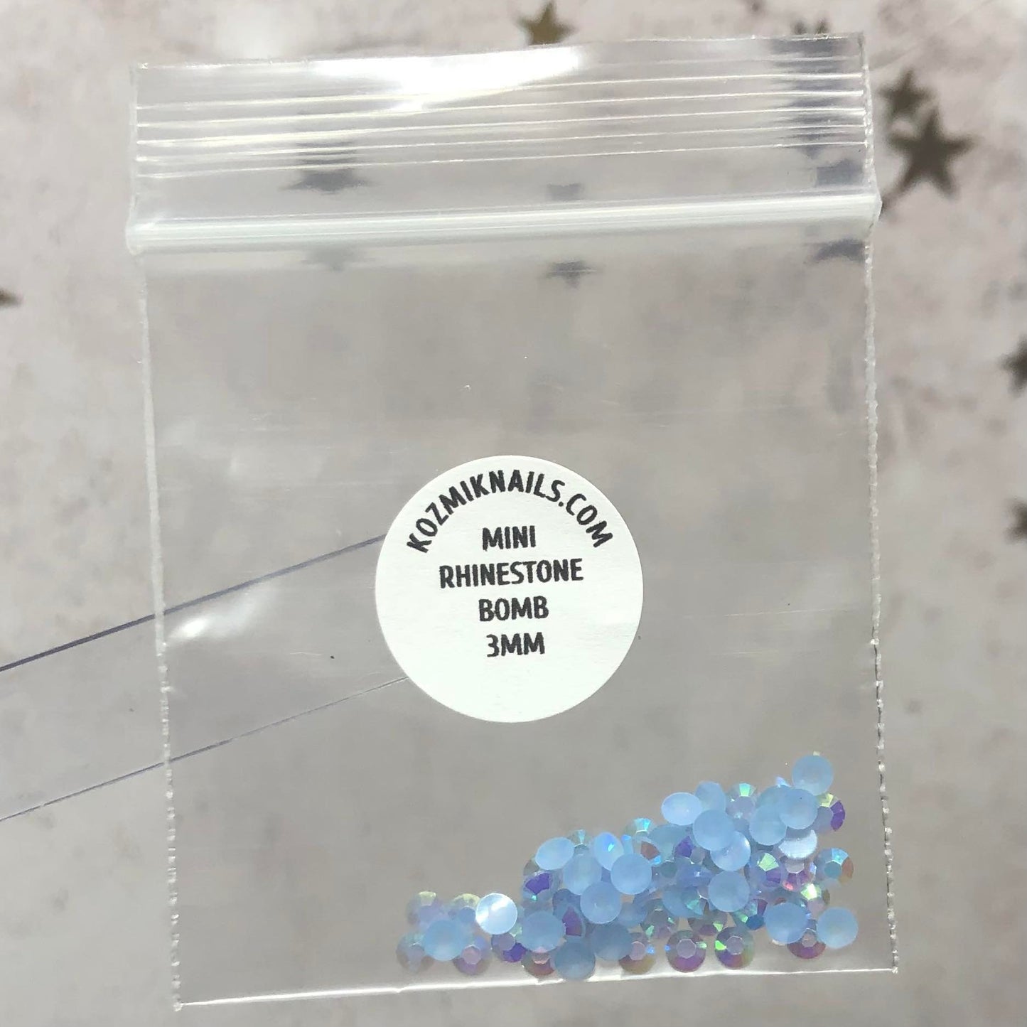 3mm Blue Jelly Rhinestones